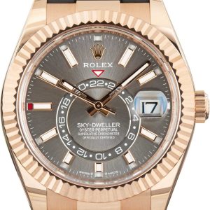 Pre-owned Rolex Sky-Dweller ref 336235 Slate Dial