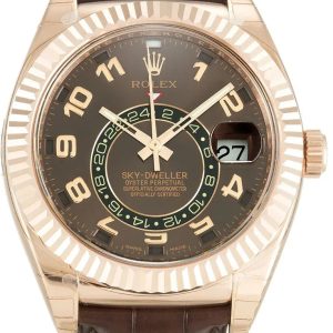 Rep Rolex Sky-Dweller 42mm Brown Dial 326135