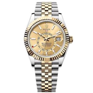 Rep Rolex Sky-Dweller 42 mm Champagne Dial 336933