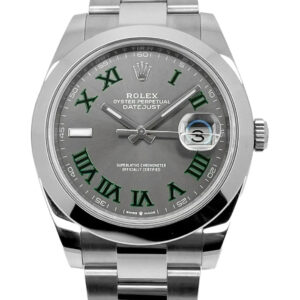 Rolex Datejust 41mm Rhodium Dial 126300 Wimbledon Oyster