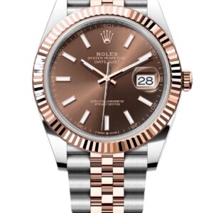 Rolex Datejust Superclone Watch 41 mm Chocolate Dial 126331 Jubilee