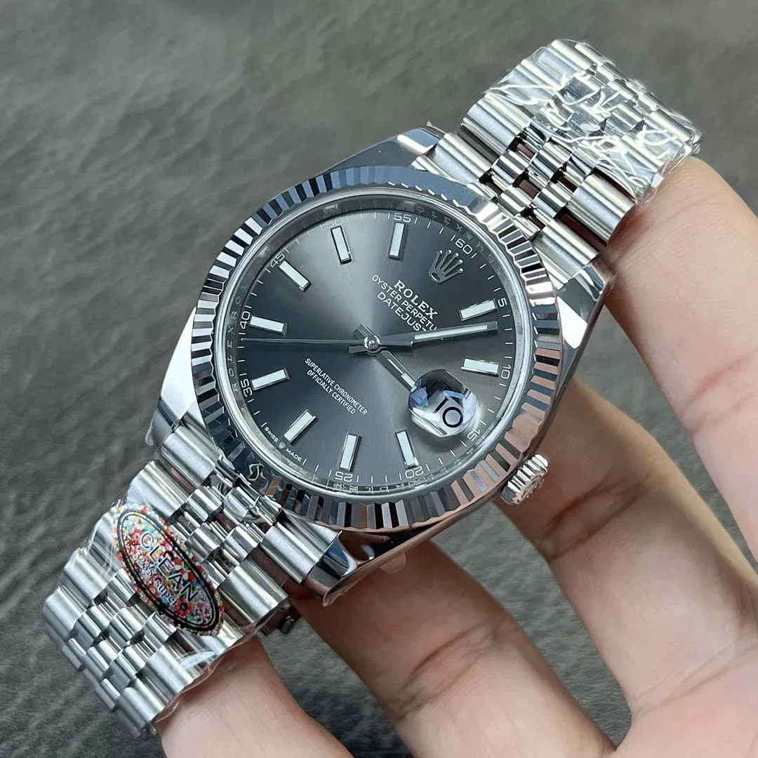 Superclone Rolex Datejust 41mm Rhodium Dial 126334 Jubilee - Image 2