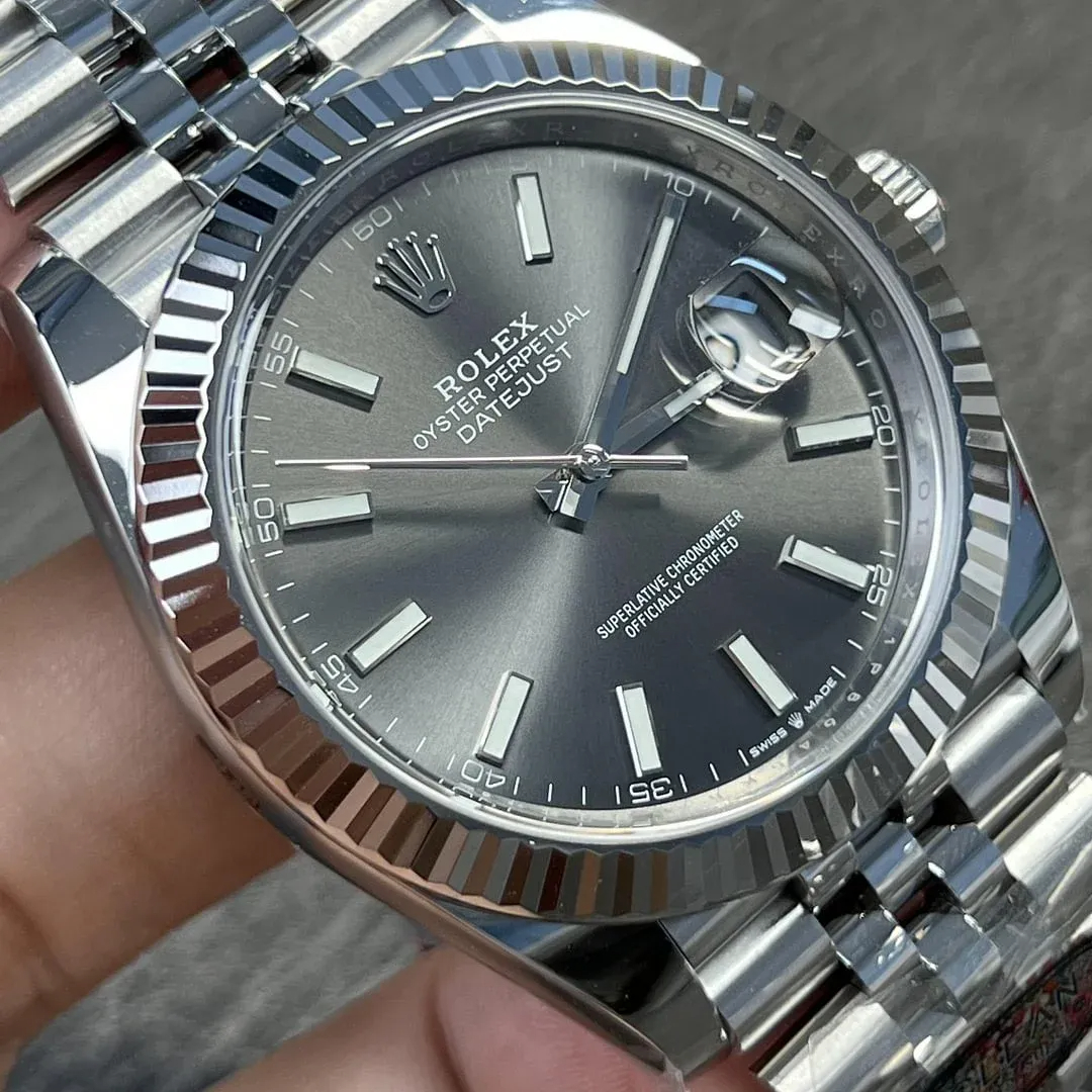 Superclone Rolex Datejust 41mm Rhodium Dial 126334 Jubilee - Image 5