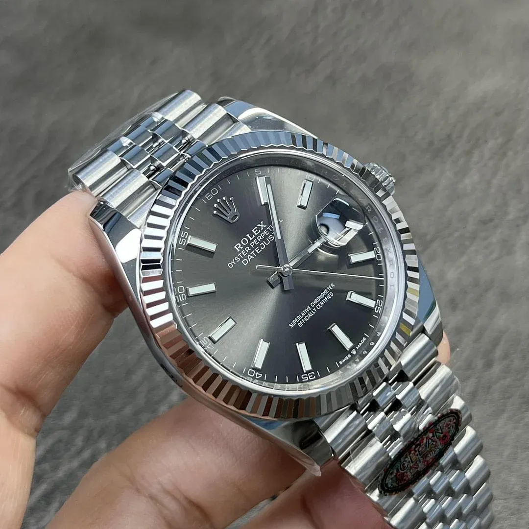 Superclone Rolex Datejust 41mm Rhodium Dial 126334 Jubilee - Image 6