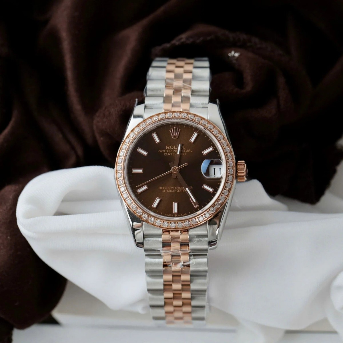 Superclone Rolex Datejust 36 mm Chocolate Dial 126281RBR - Image 2