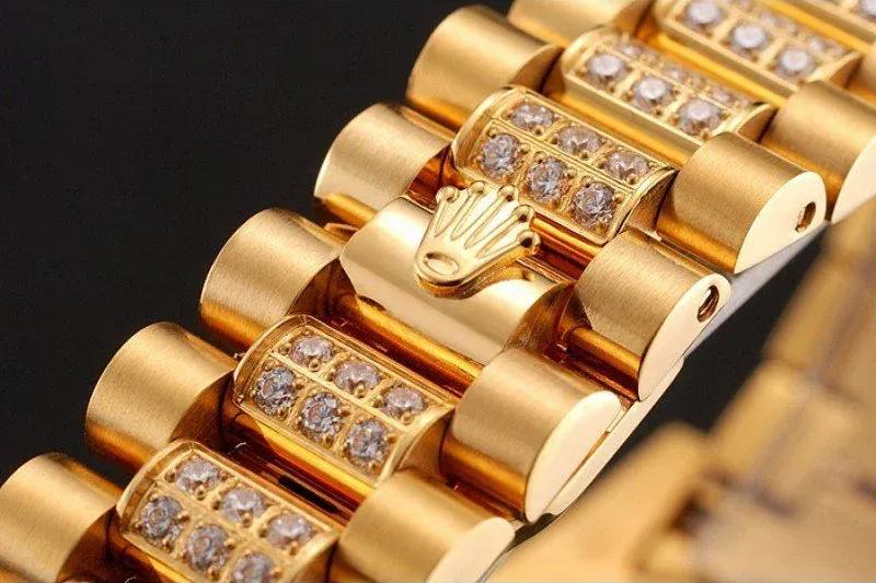 Superclone Rolex Day-Date 37mm Gold Dial 1453954 - Image 5