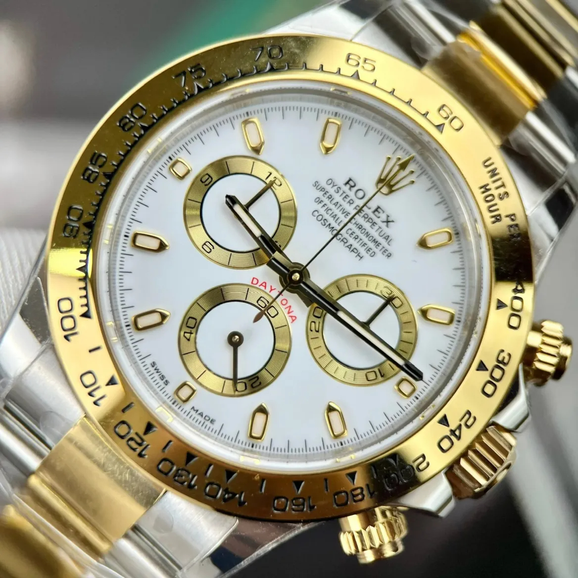 Superclone Rolex Daytona 40 mm White Dial 126503 (1)