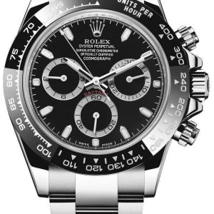 Superclone Rolex Daytona Reverse Panda Black Dial 116500LN