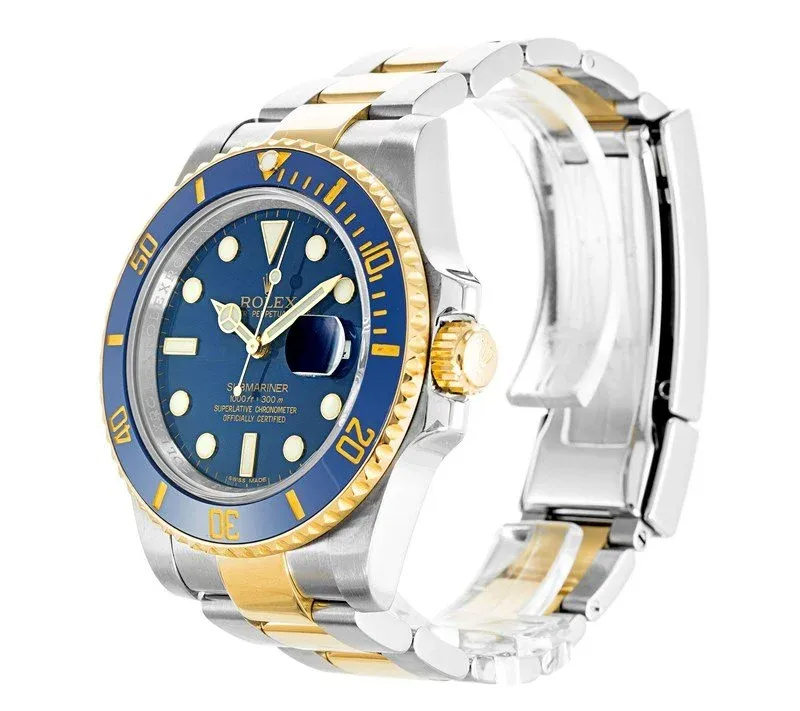 Superclone Rolex Submariner 40mm Blue Dial 116613LB Bluesy