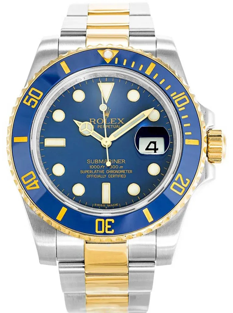 Superclone Rolex Submariner 40mm Blue Dial 116613LB Bluesy