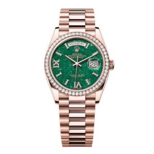 Superclone Rolex Day-Date 36 mm Green Dial 128345RBR