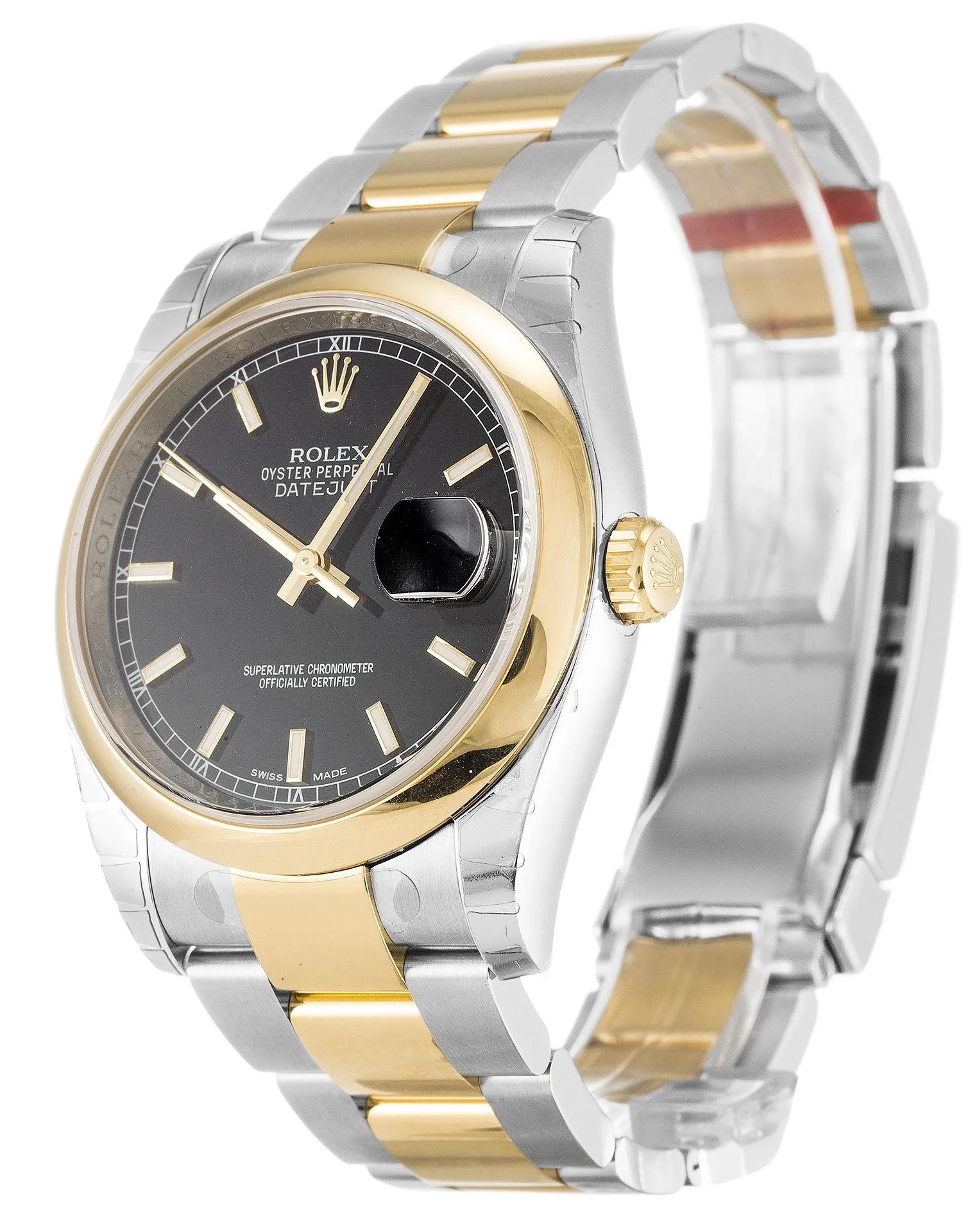 Replica Rolex Datejust Black Dial 36mm 116203 - Image 3
