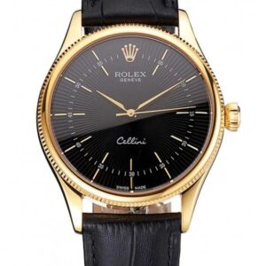 Black Rolex Cellini 38mm Dial