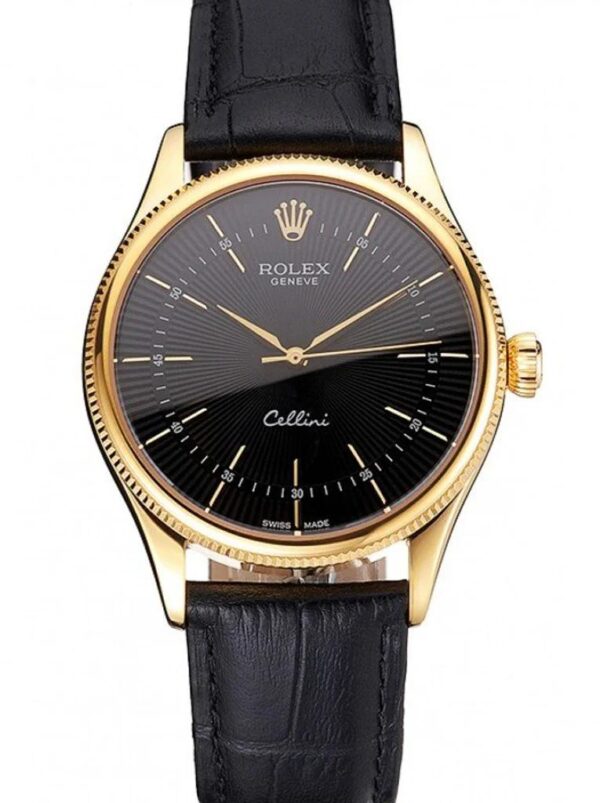 Black Rolex Cellini 38mm Dial