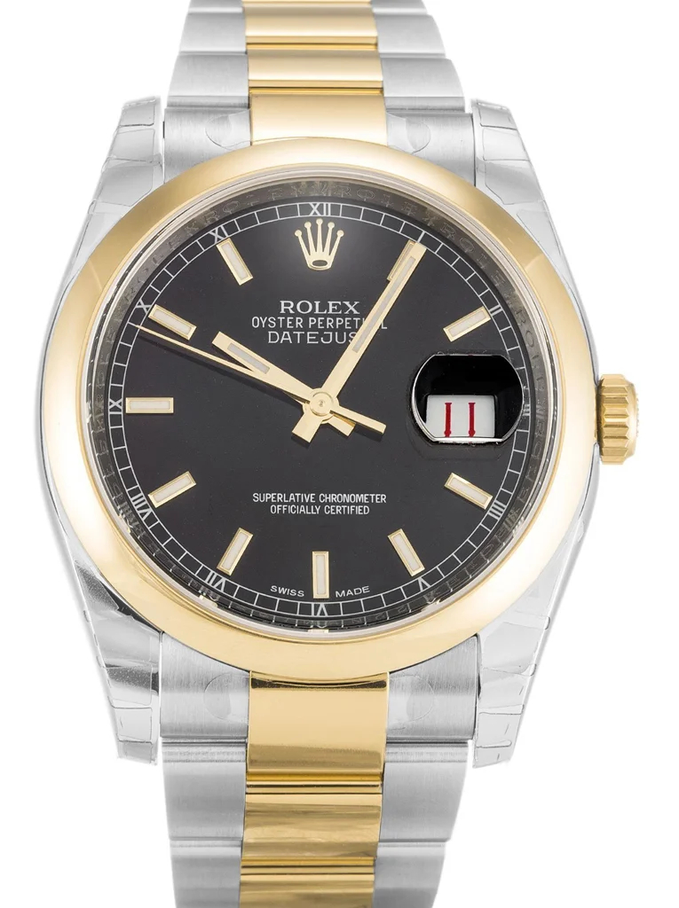 Replica Rolex Datejust Black Dial 36mm 116203