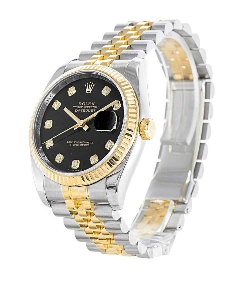 Replica Rolex Datejust Black Dial 36mm 116233 - Image 2