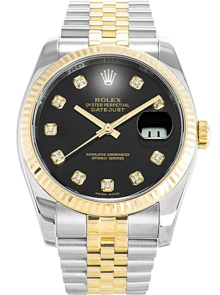 Replica Rolex Datejust Black Dial 36mm 116233