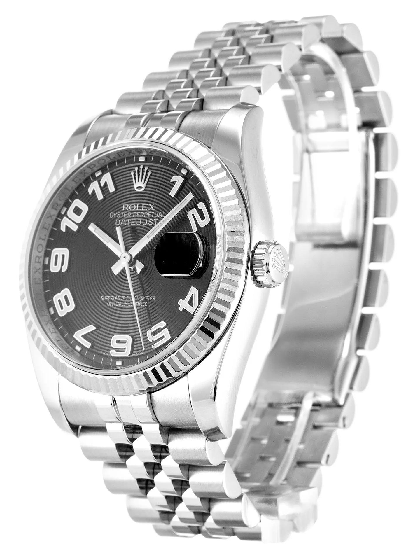 Replica Rolex Datejust Black Dial 36mm 116234 - Image 2
