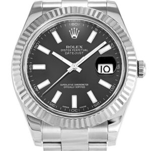 Replica Rolex Datejust Black Dial 41mm 116334