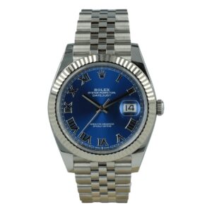 Replica Rolex Datejust Blue Dial 41mm 126334 Jubilee Roman Dials