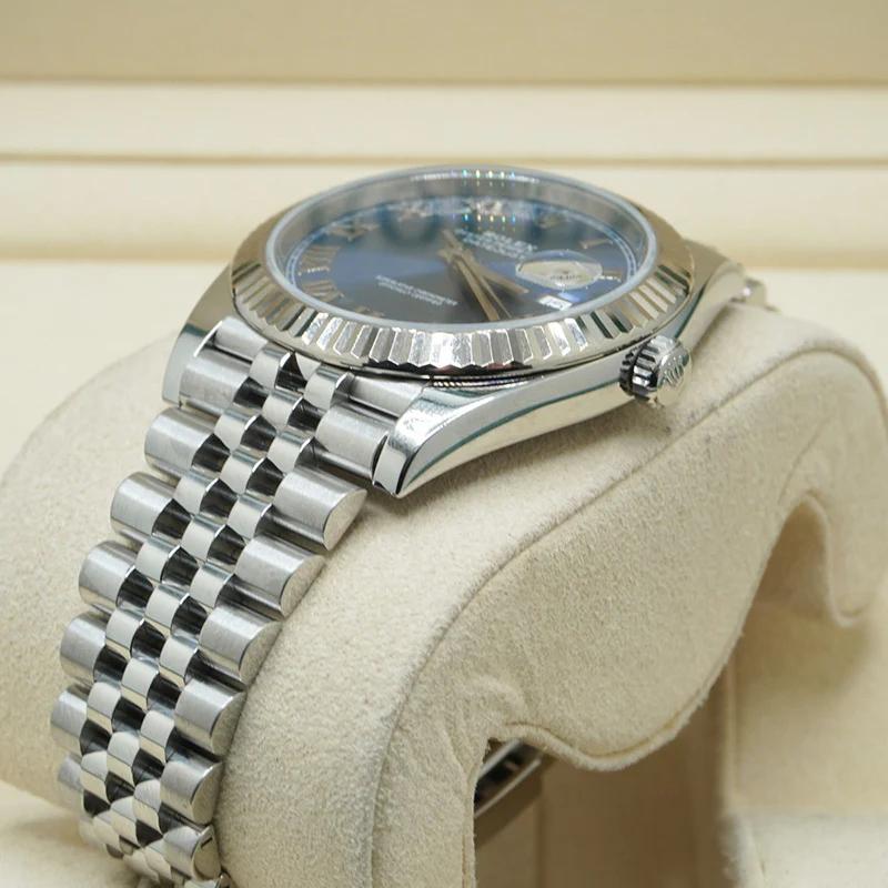 Replica Rolex Datejust Blue Dial 41mm 126334 Jubilee Roman Dials - Image 6