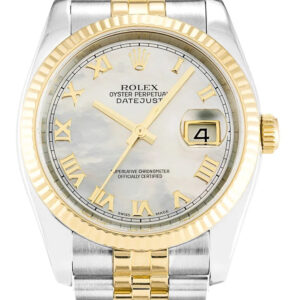 Replica Rolex Datejust Mother of Pearl White Dial 36mm 116233