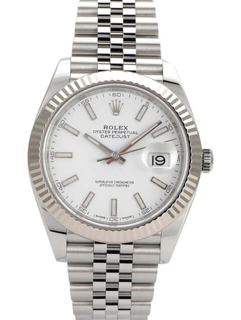 Replica Rolex Datejust White Dial 41mm 126334 Jubilee Flutted