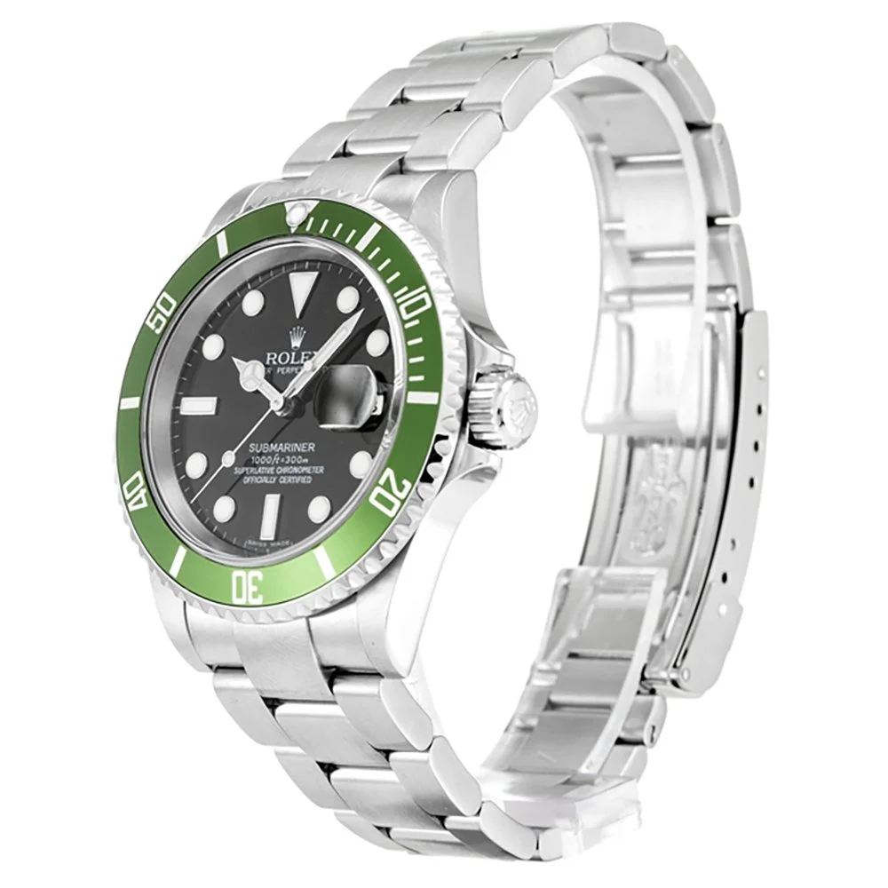 Replica Rolex Submariner Black Dial 40mm 16610LV Kermit - Image 2