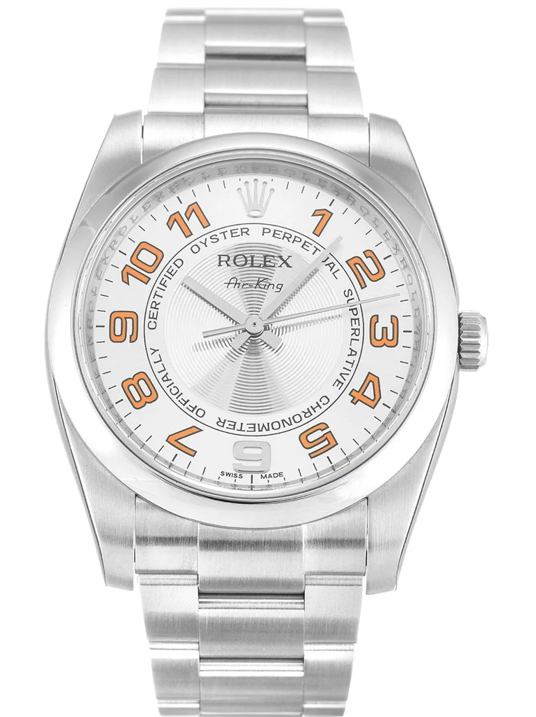 Rolex Air-King Watch 34mm Silver Dial 114200
