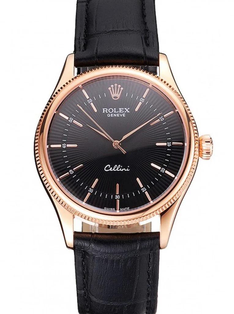 Rolex Cellini Black Dial 38mm