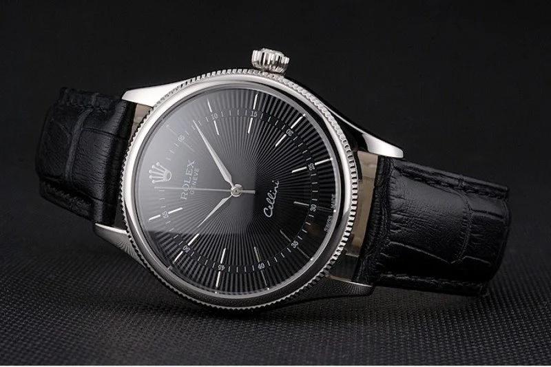 Rolex Cellini Classic Black Dial Automatic Watch - Image 3
