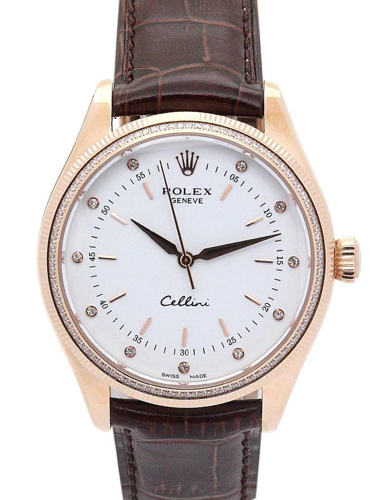 Rolex Cellini Rose Gold 40mm White Dial 5310