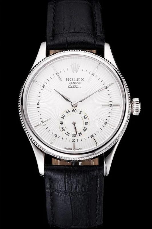 Rolex Cellini Watch 38mm White Dial - Image 3