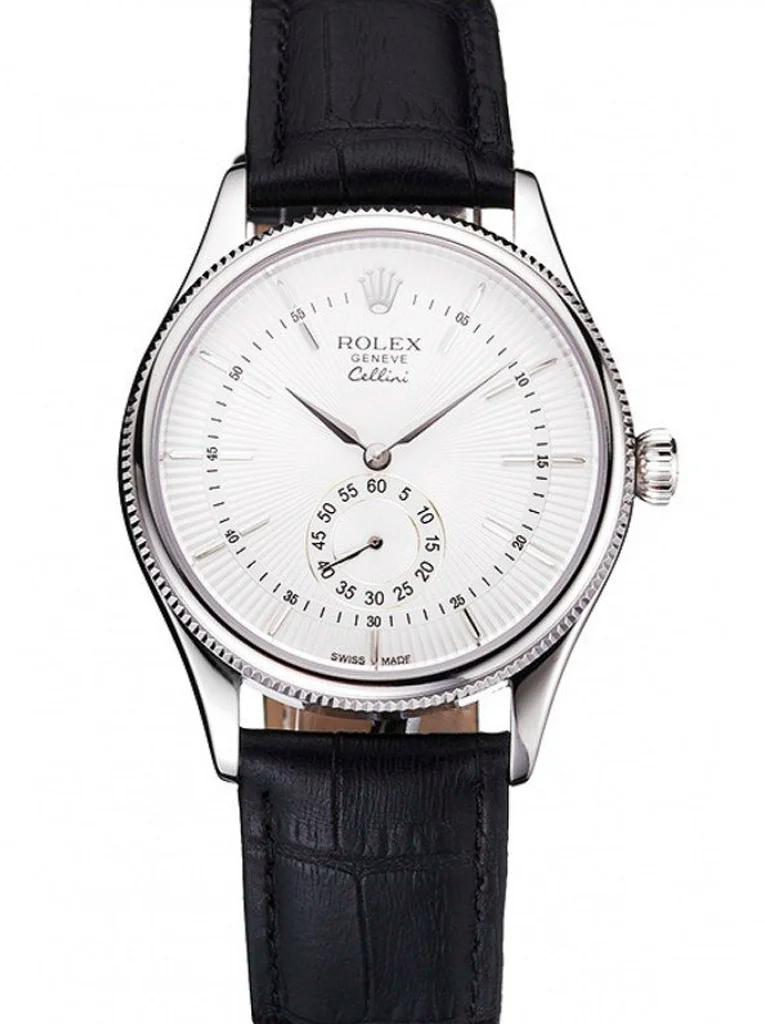 Rolex Cellini Watch 38mm White Dial