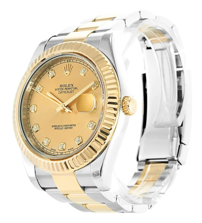 Rolex Datejust II Replica Watch - Gold Dial 41mm 116333 - Image 2