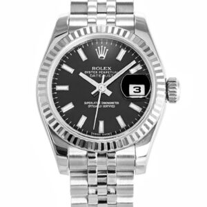 Rolex Datejust Replica Watch - Black Dial 26mm 179174