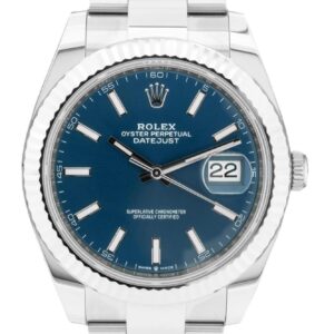 Rolex Datejust Replica Watch - Blue Dial Oyster 41mm 126334
