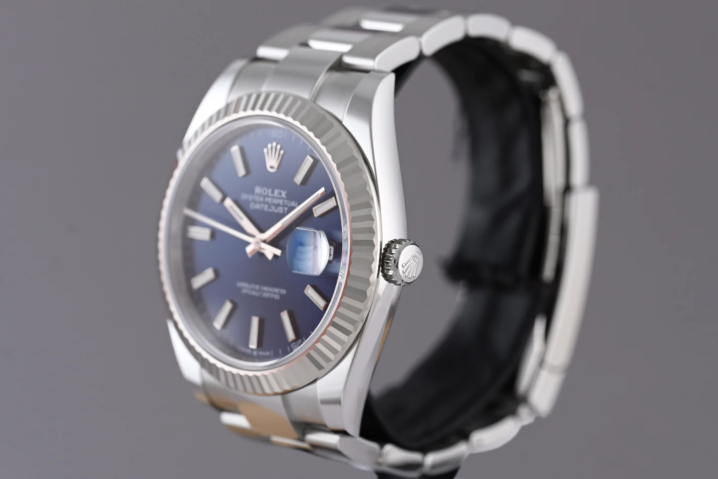 Rolex Datejust Replica Watch - Blue Dial Oyster 41mm 126334 - Image 5