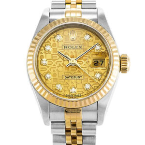 Rolex Datejust Replica Watch - Gold Dial 26mm 79173