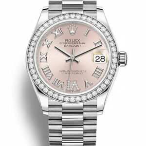 Rolex Datejust Replica Watch - Pink set with diamonds Dial 31mm 278384RBR