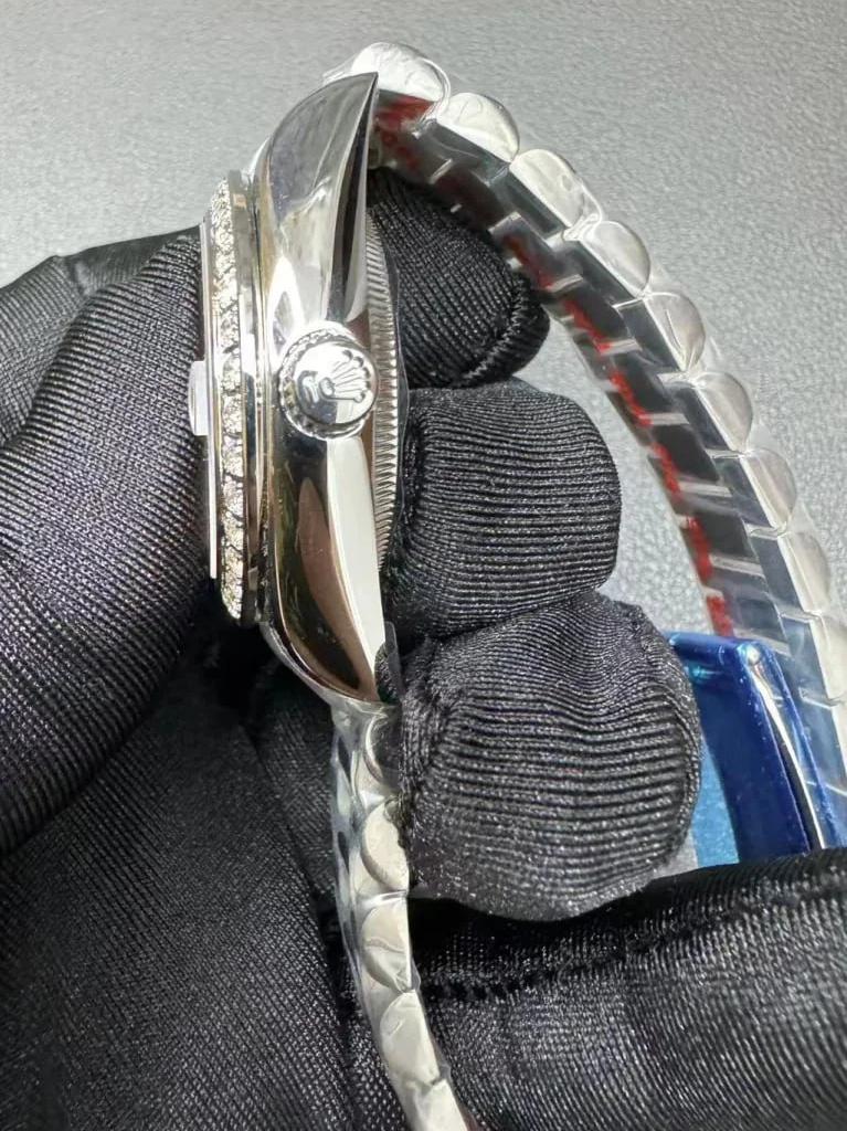 Rolex Datejust Replica Watch - Pink set with diamonds Dial 31mm 278384RBR - Image 5