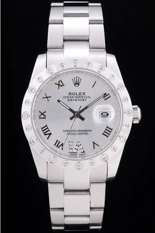 Rolex Datejust Replica Watch - Silver Dial 36mm 7468 - Image 2