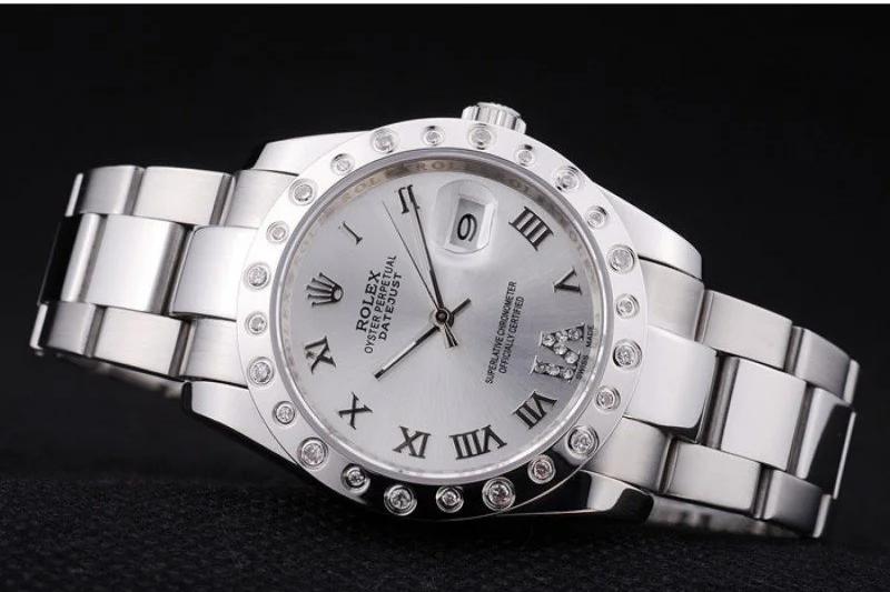 Rolex Datejust Replica Watch - Silver Dial 36mm 7468 - Image 6
