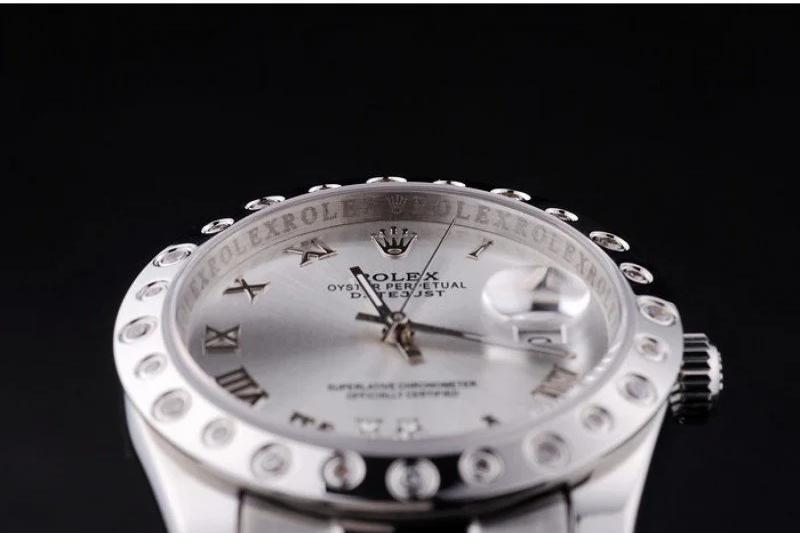 Rolex Datejust Replica Watch - Silver Dial 36mm 7468 - Image 5