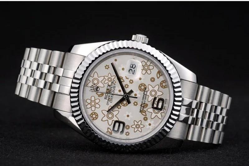 Rolex Datejust Replica Watch - Silver Dial 41mm 41983 - Image 6