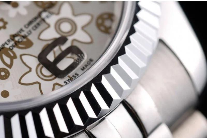 Rolex Datejust Replica Watch - Silver Dial 41mm 41983 - Image 7