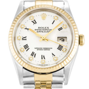 Rolex Datejust Replica Watch - White Dial 36mm 16233