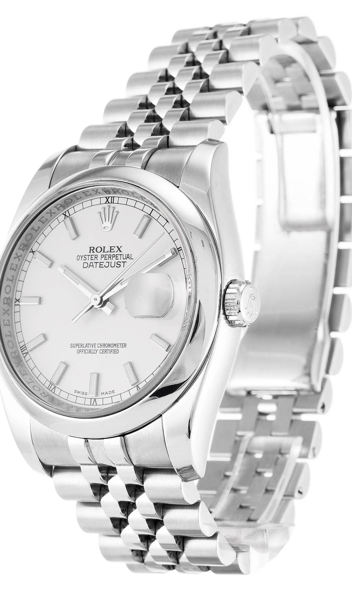 Rolex Datejust Watch - White Dial 36mm 116200 - Image 3
