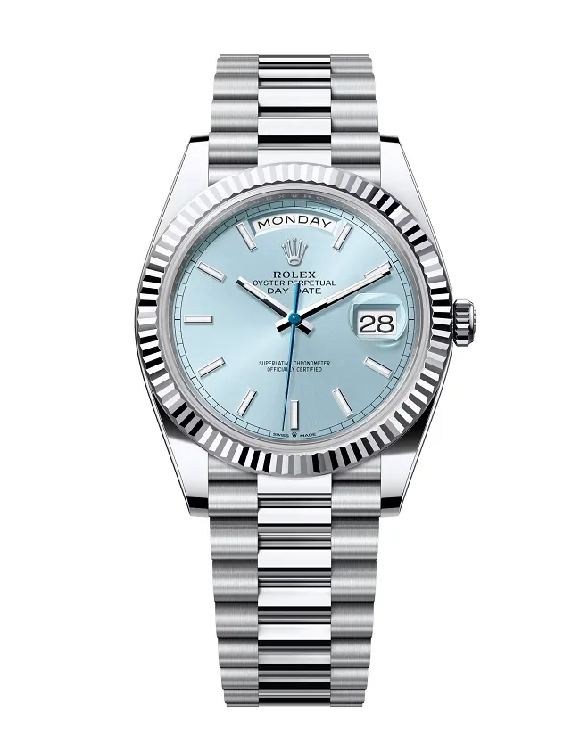 Rolex Day-Date 40 mm Ice blue Dial 228236