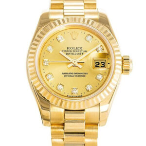 Rolex Replica Datejust Gold Dial 26mm 179178